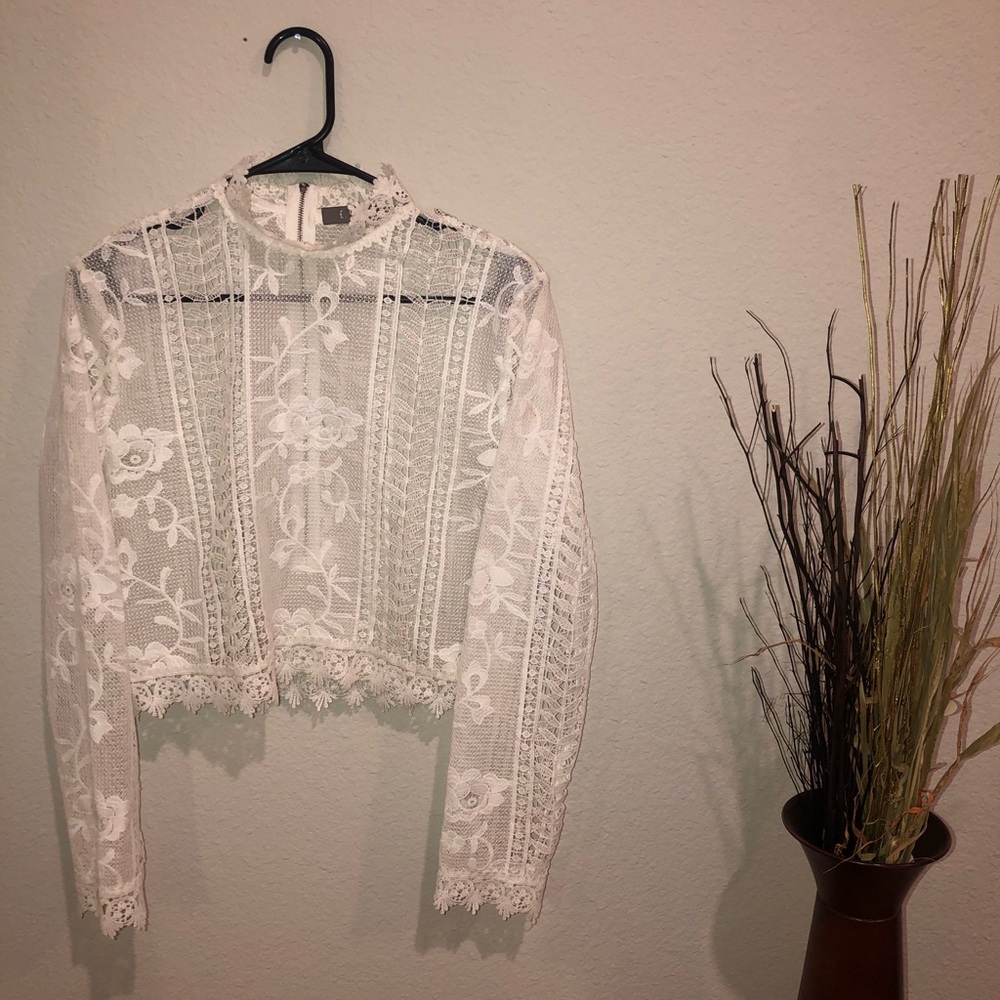 Longsleeve long crop top